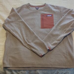 Patagonia Men’s R1 Air Crew Marlow Brown Sz Xl